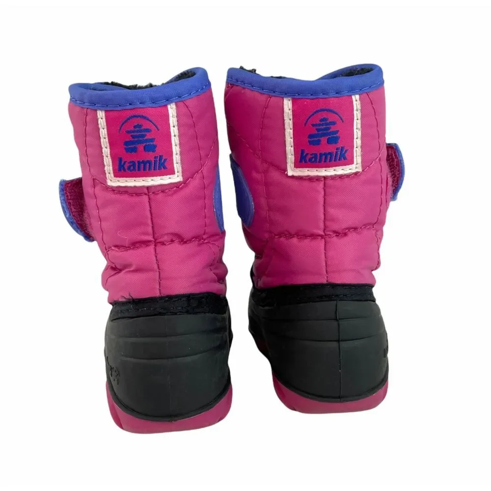 Girl's Kamik Snow Boots - Toddler Size 5 - Pink/Purple - Picture 2 of 4